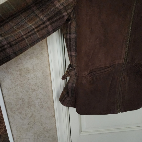 Ralph Lauren Suede Jacket – Fur Collar – Size 14 .pit To Pit 22" Lenght 26" - Picture 12 of 16